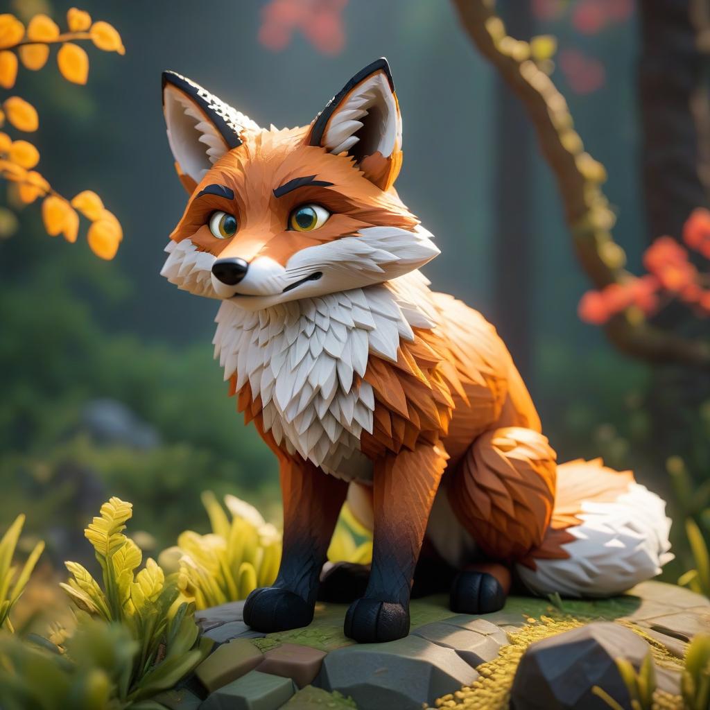  The Fox from Minecraft makes a discount. hyperrealistic, full body, detailed clothing, highly detailed, cinematic lighting, stunningly beautiful, intricate, sharp focus, f/1. 8, 85mm, (centered image composition), (professionally color graded), ((bright soft diffused light)), volumetric fog, trending on instagram, trending on tumblr, HDR 4K, 8K