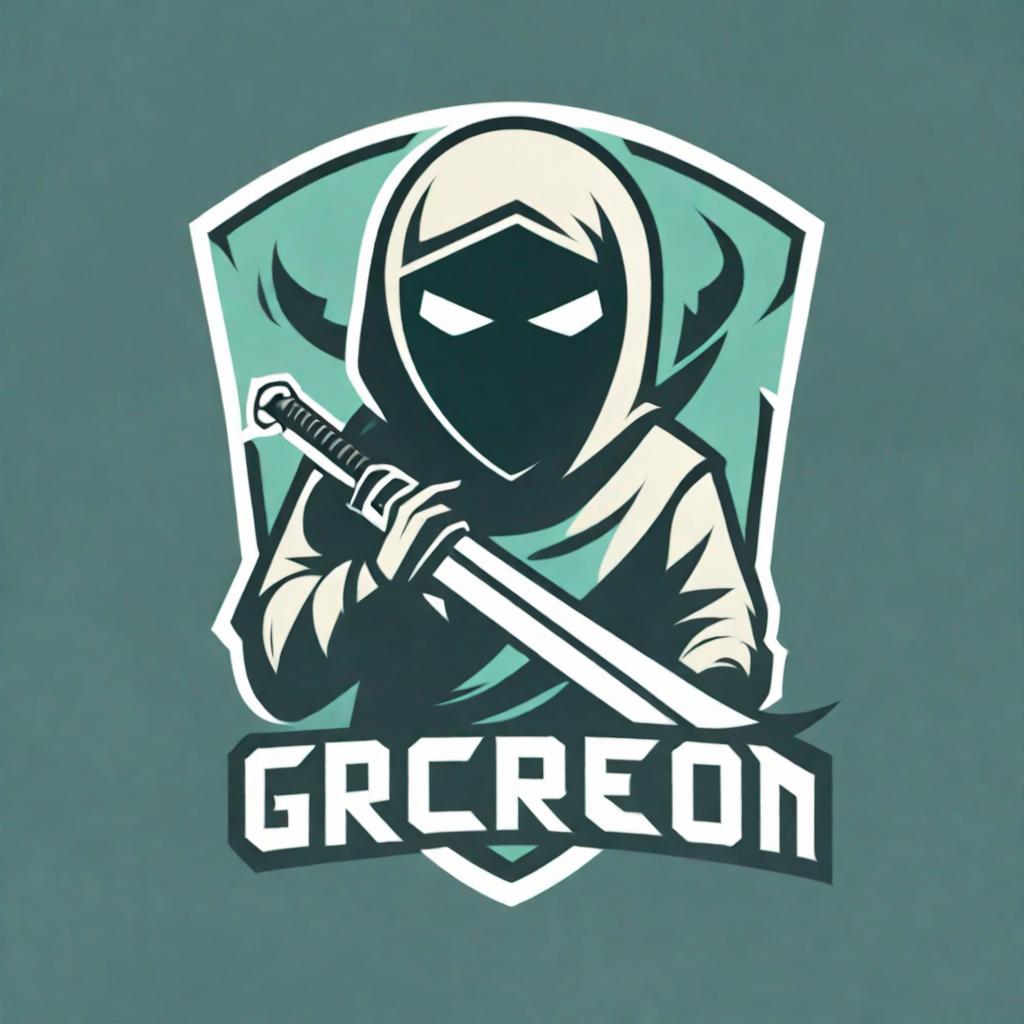  A logo for a cybersecurity company named ghostrecon that features a ghost holding a sword and a shield