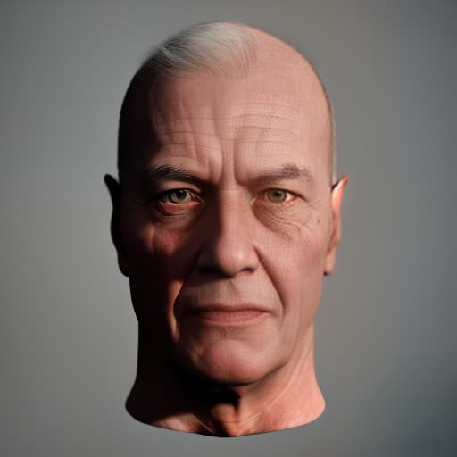 redshift style human head