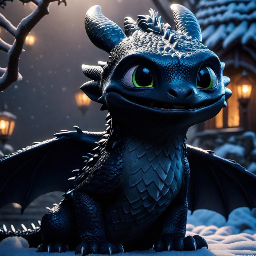  /hiresai Toothless the dragon with funny Olaf from Frozen next to him hyperrealistic, full body, detailed clothing, highly detailed, cinematic lighting, stunningly beautiful, intricate, sharp focus, f/1. 8, 85mm, (centered image composition), (professionally color graded), ((bright soft diffused light)), volumetric fog, trending on instagram, trending on tumblr, HDR 4K, 8K