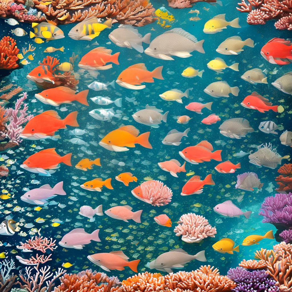  masterpiece, best quality, Most Beautiful in deep sea teeming with vibrant corals, diverse marine life, and enchanting underwater landscapes, full of corals, acrophore, small fishes, anemones, dolphin, various algaes, caves, colorful,all captured in stunning 8k resolution with intricate details.