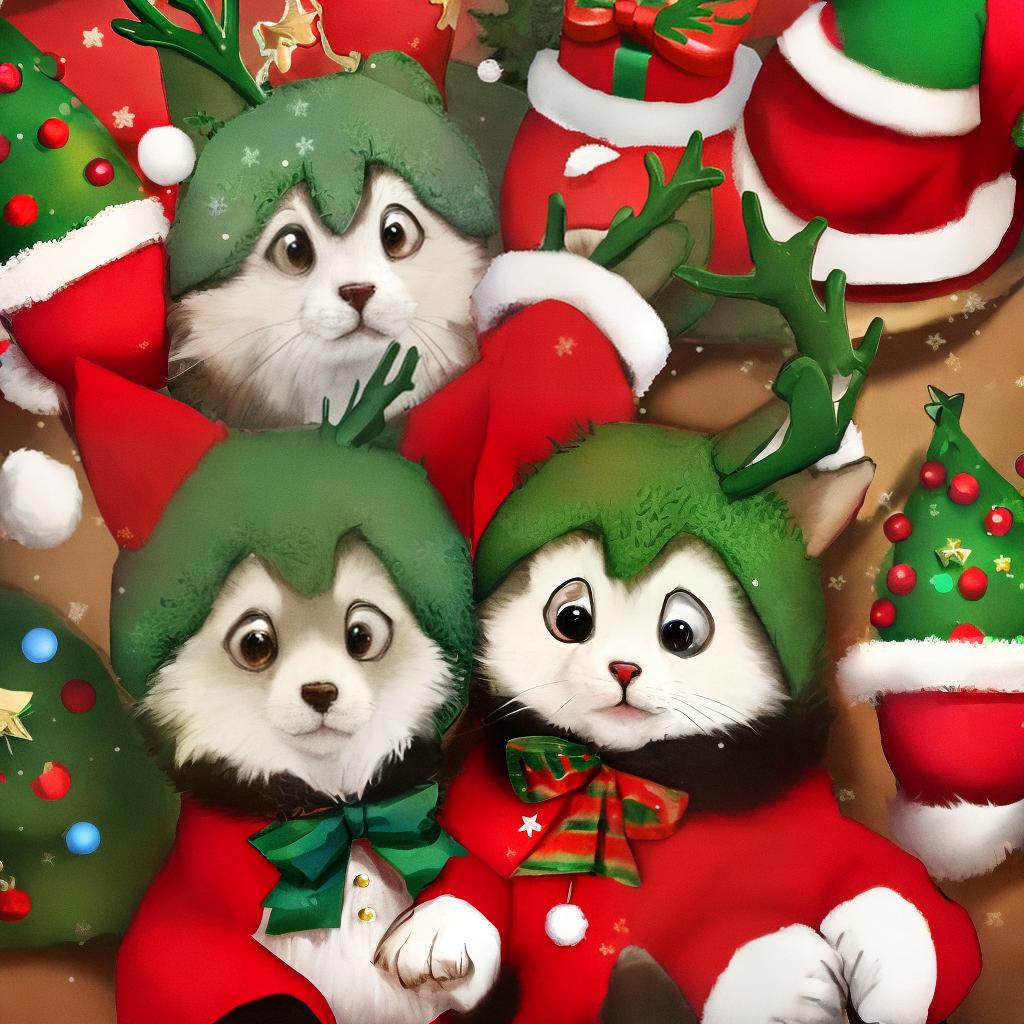  animals with Christmas spirit