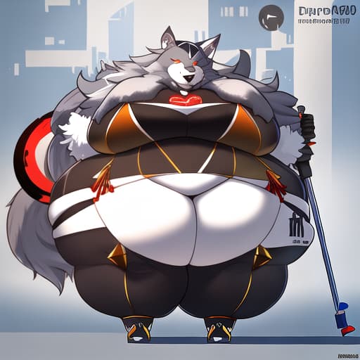  furry, wolf, anthropomorphic, obese, bikini hyperrealistic, full body, detailed clothing, highly detailed, cinematic lighting, stunningly beautiful, intricate, sharp focus, f/1. 8, 85mm, (centered image composition), (professionally color graded), ((bright soft diffused light)), volumetric fog, trending on instagram, trending on tumblr, HDR 4K, 8K