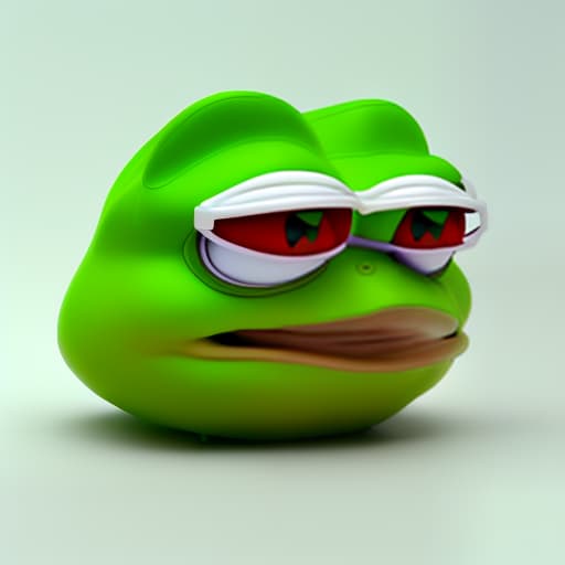 mdjrny-v4 style mdjrny v4 style (stunning green coloured pepe the frog), beautiful elegant colours, (unique design), pepe the frog wearing accessories, 3D render, Octane Render, smooth surface, ultra high quality, highly intricate details, creative variations