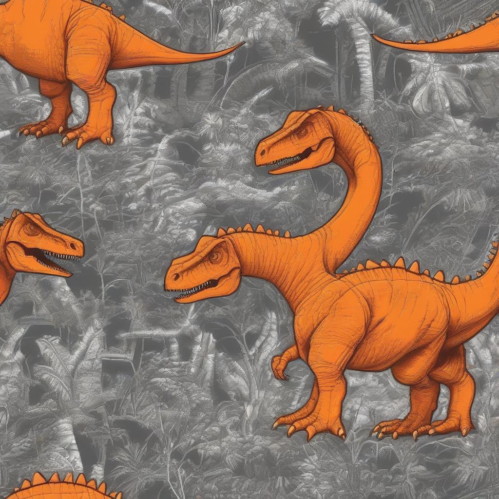  orange dinosaur