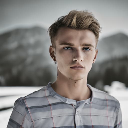 portrait+ style czech homosexual twink blonde very cute dude face