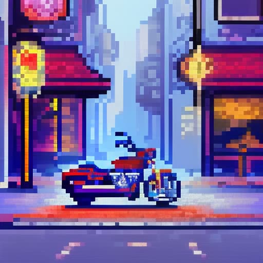  (((main style is pixel art))), (white background), (digital printing),wearing a black leather jacket and sneakers, riding a motorcycle, a circular frame, (high contrast), (color palette limited), ultra fine details hyperrealistic, full body, detailed clothing, highly detailed, cinematic lighting, stunningly beautiful, intricate, sharp focus, f/1. 8, 85mm, (centered image composition), (professionally color graded), ((bright soft diffused light)), volumetric fog, trending on instagram, trending on tumblr, HDR 4K, 8K