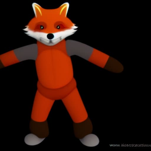  scary red fox animatronic