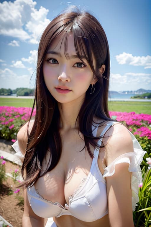  G cup, string bra, (Masterpiece, BestQuality:1.3), (ultra detailed:1.2), (hyperrealistic:1.3), (RAW photo:1.2),High detail RAW color photo, professional photograph, (Photorealistic:1.4), (realistic:1.4), ,professional lighting, (japanese), beautiful face, (realistic face)