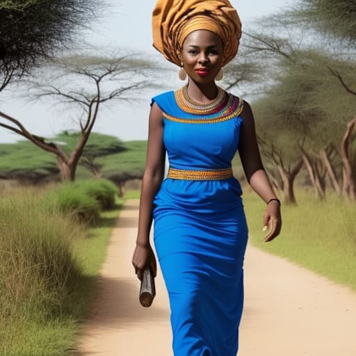  a beautiful African lady walking with her boyfriend