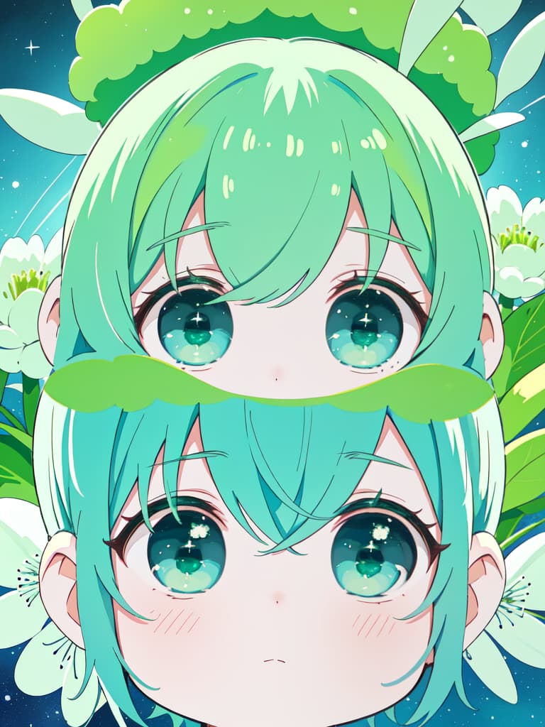  Green hair character Doraemon, masterpiece, best quality,8k,ultra detailed,high resolution,an extremely delicate and beautiful,hyper detail