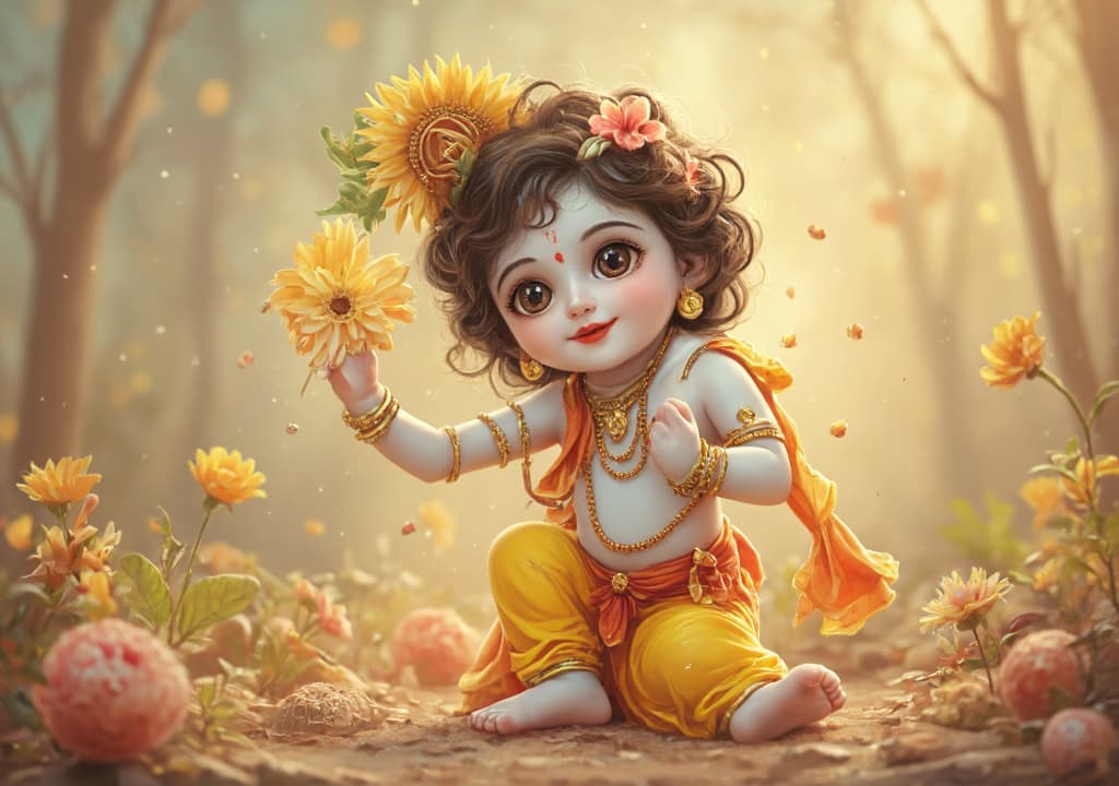  good quality, high quality, lord krishna cute background