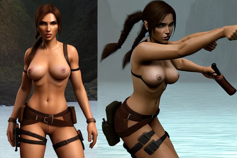  Character Lara Croft without any clothes on