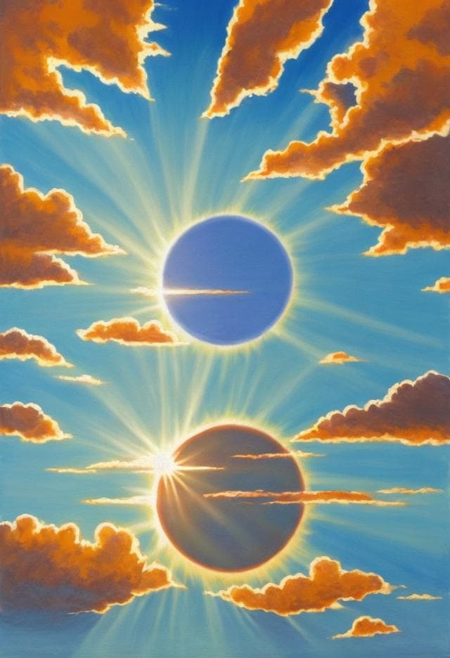 a bright and radiant depiction of the sun shining in a clear blue sky, featuring a warm and inviting glow surrounding it, symbolizing positivity, happiness, and light in a highly detailed and artistic style