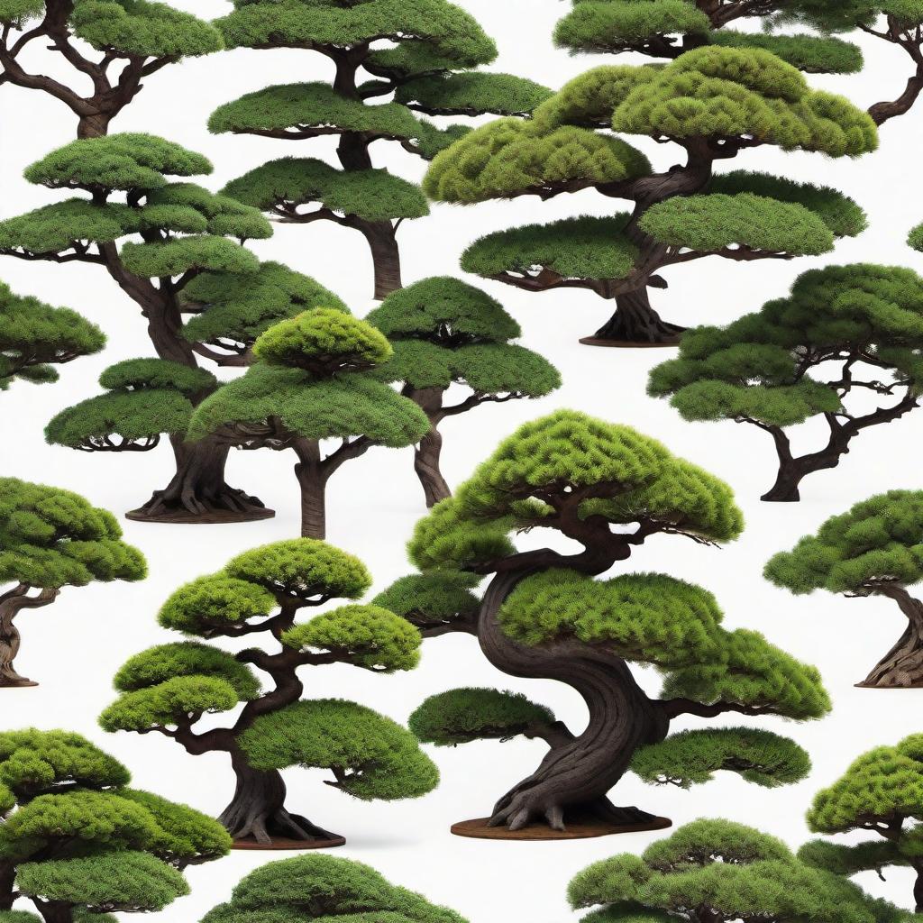  Create a seamless pattern with bonsai trees that perfectly connects on all four sides, suitable for tiling across a surface without any visible breaks or seams. hyperrealistic, full body, detailed clothing, highly detailed, cinematic lighting, stunningly beautiful, intricate, sharp focus, f/1. 8, 85mm, (centered image composition), (professionally color graded), ((bright soft diffused light)), volumetric fog, trending on instagram, trending on tumblr, HDR 4K, 8K