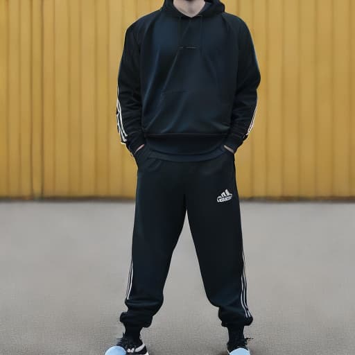portrait+ style angry man wearing Adidas