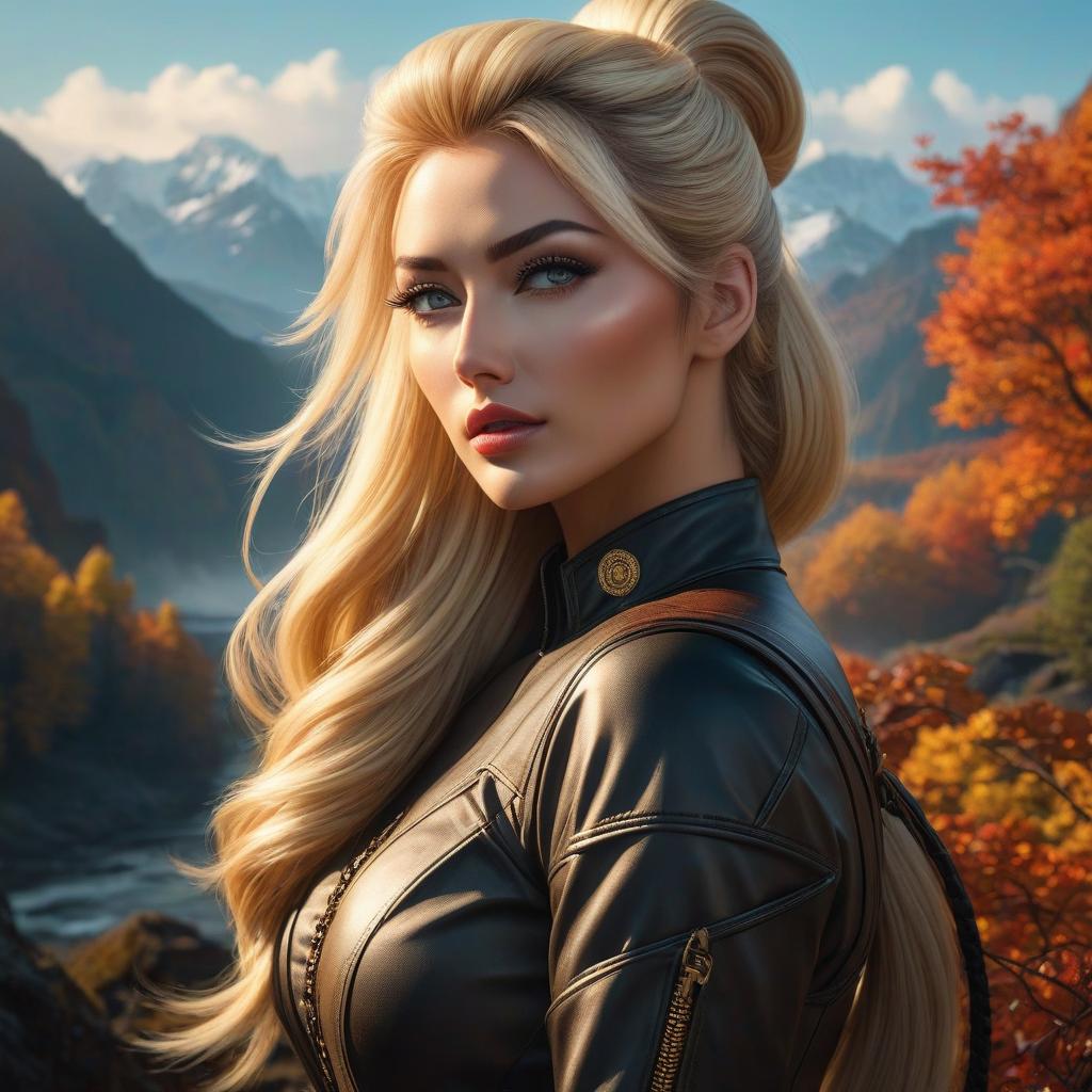  by Alesya Osadchaya and Ilya Kuvshinovin the style of Terry Redlin, Belgian character, blonde ponytail <lora:more art:0.40><lora:faetastic:0.25><lora:midjourney:0.15> hyperrealistic, full body, detailed clothing, highly detailed, cinematic lighting, stunningly beautiful, intricate, sharp focus, f/1. 8, 85mm, (centered image composition), (professionally color graded), ((bright soft diffused light)), volumetric fog, trending on instagram, trending on tumblr, HDR 4K, 8K