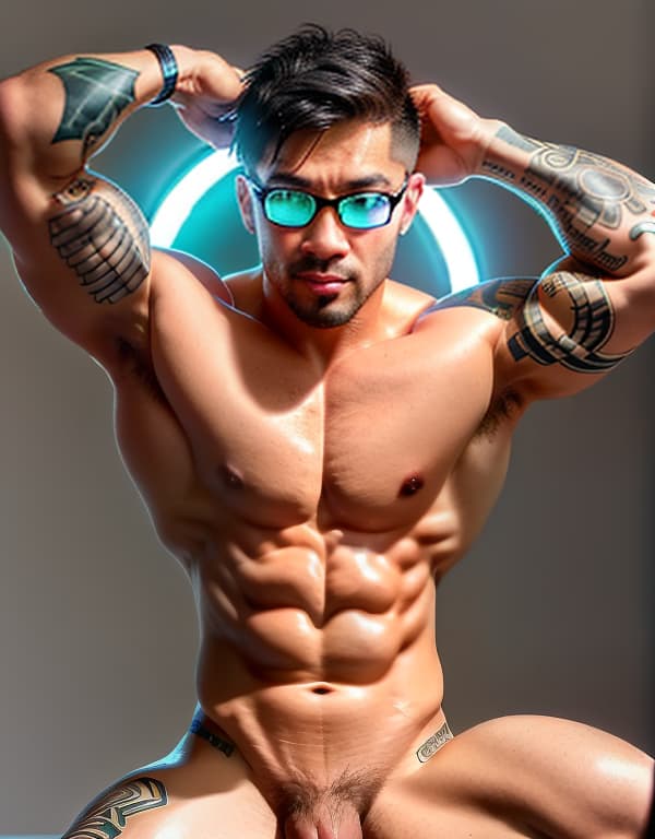  tattooed  bodybuilders with yellow glasses swimming in snow，gay，Asian，Asiatic，Asian，Asian， portrait, happy colors, bright eyes, clear eyes, warm smile, smooth soft skin，symmetrical, anime wide eyes，big bulge， huge pectorales, naked whole body <lora:360-skybox-environment:1> hyperrealistic, full body, detailed clothing, highly detailed, cinematic lighting, stunningly beautiful, intricate, sharp focus, f/1. 8, 85mm, (centered image composition), (professionally color graded), ((bright soft diffused light)), volumetric fog, trending on instagram, trending on tumblr, HDR 4K, 8K
