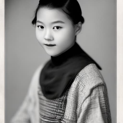 portrait+ style close up 1930 Taiwan High school female student