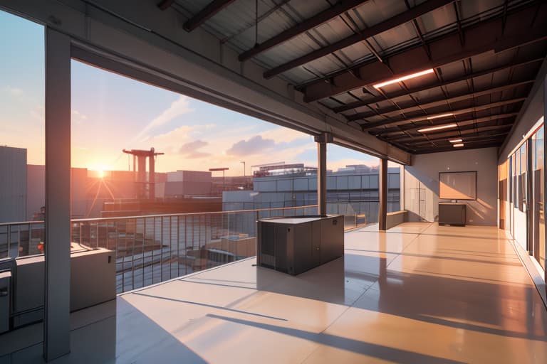  "Create a photo of a modern steel structure home at sunset with warm orange sunlight casting over the cool steel beams. Include orange accents like construction equipment and a person in cool toned clothing inspecting the site. Emphasize the industrial aesthetic and contrast between the warm and cool tones." hyperrealistic, full body, detailed clothing, highly detailed, cinematic lighting, stunningly beautiful, intricate, sharp focus, f/1. 8, 85mm, (centered image composition), (professionally color graded), ((bright soft diffused light)), volumetric fog, trending on instagram, trending on tumblr, HDR 4K, 8K