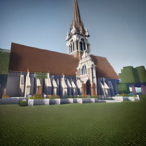 redshift style a giant gothic church in minecraft, detailed and large constructions, very detailed, cathedral, dark souls cathedral, anor londo,