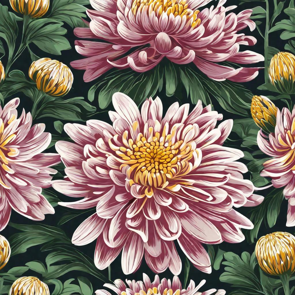  masterpiece, best quality,Draw a chrysanthemum