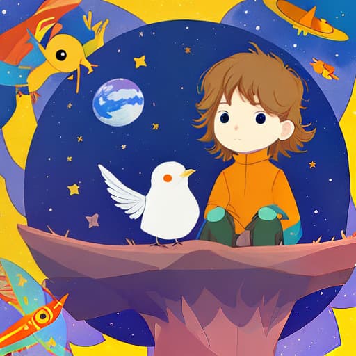  planet of birds with little prince