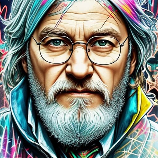  Dumbledore Harry Potter, Acid wash effect, perfect anatomy, centered, approaching perfection, dynamic, highly detailed, artstation, concept art, smooth, sharp focus, illustration, art by Carne Griffiths and Wadim Kashin, graffiti airbrushing techniques, high definition, accent lighting, contrasted with bright paint colors, by Squal92i