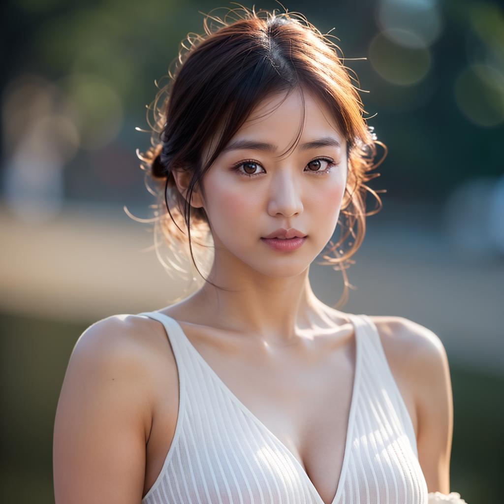  (masterpiece:1.3), (8k, photorealistic,photo, best quality: 1.4), (Japanese woman wearing clothes:),(realistic face), realistic eyes, (realistic skin), beautiful skin, (perfect body:1.3), (detailed body:1.2), hyperrealistic, full body, detailed clothing, highly detailed, cinematic lighting, stunningly beautiful, intricate, sharp focus, f/1. 8, 85mm, (centered image composition), (professionally color graded), ((bright soft diffused light)), volumetric fog, trending on instagram, trending on tumblr, HDR 4K, 8K