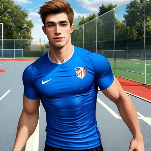  Athletic guy,