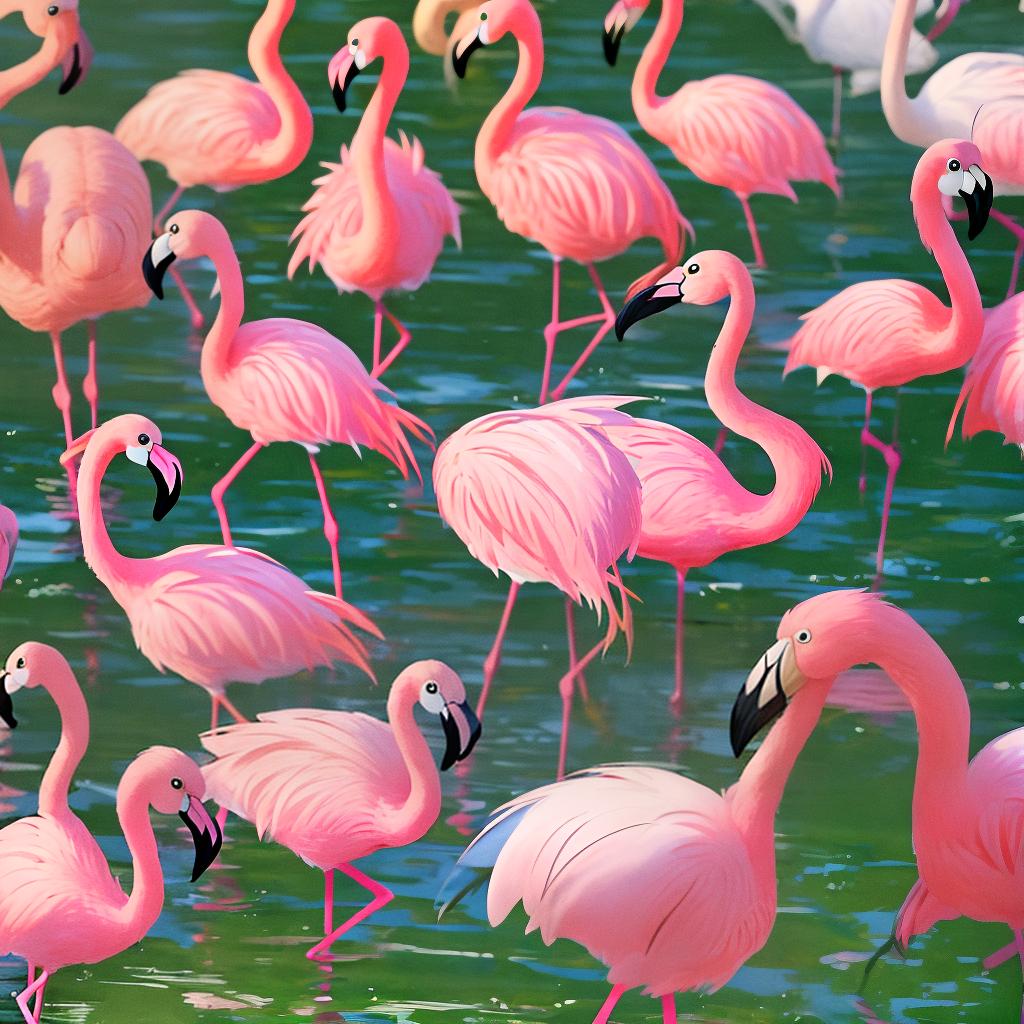  masterpiece, best quality, Flamingo