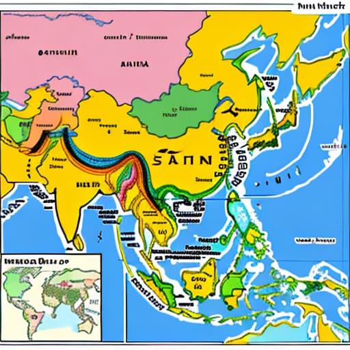  Map of Southeast Asia,