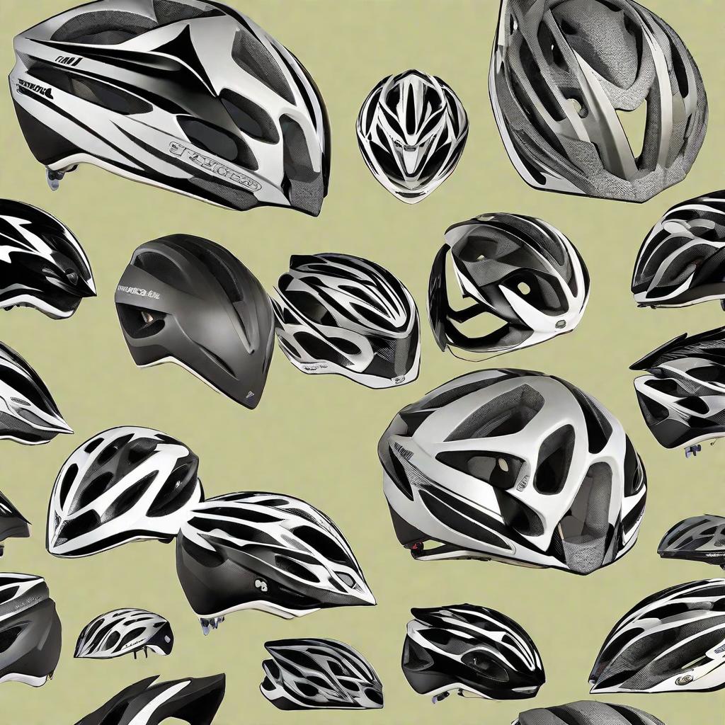  masterpiece, best quality, a bicycle helmet, aerodynamic, less holes, streamlined appearance