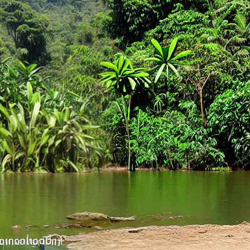   mature voluptuosa en tangas en el río en el Congo