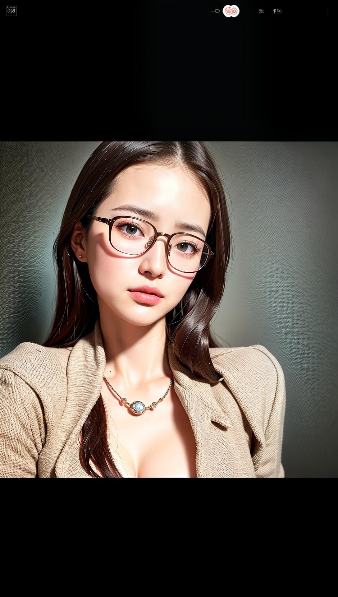  glasses, (Masterpiece, BestQuality:1.3), (ultra detailed:1.2), (hyperrealistic:1.3), (RAW photo:1.2),High detail RAW color photo, professional photograph, (Photorealistic:1.4), (realistic:1.4), ,professional lighting, (japanese), beautiful face, (realistic face)