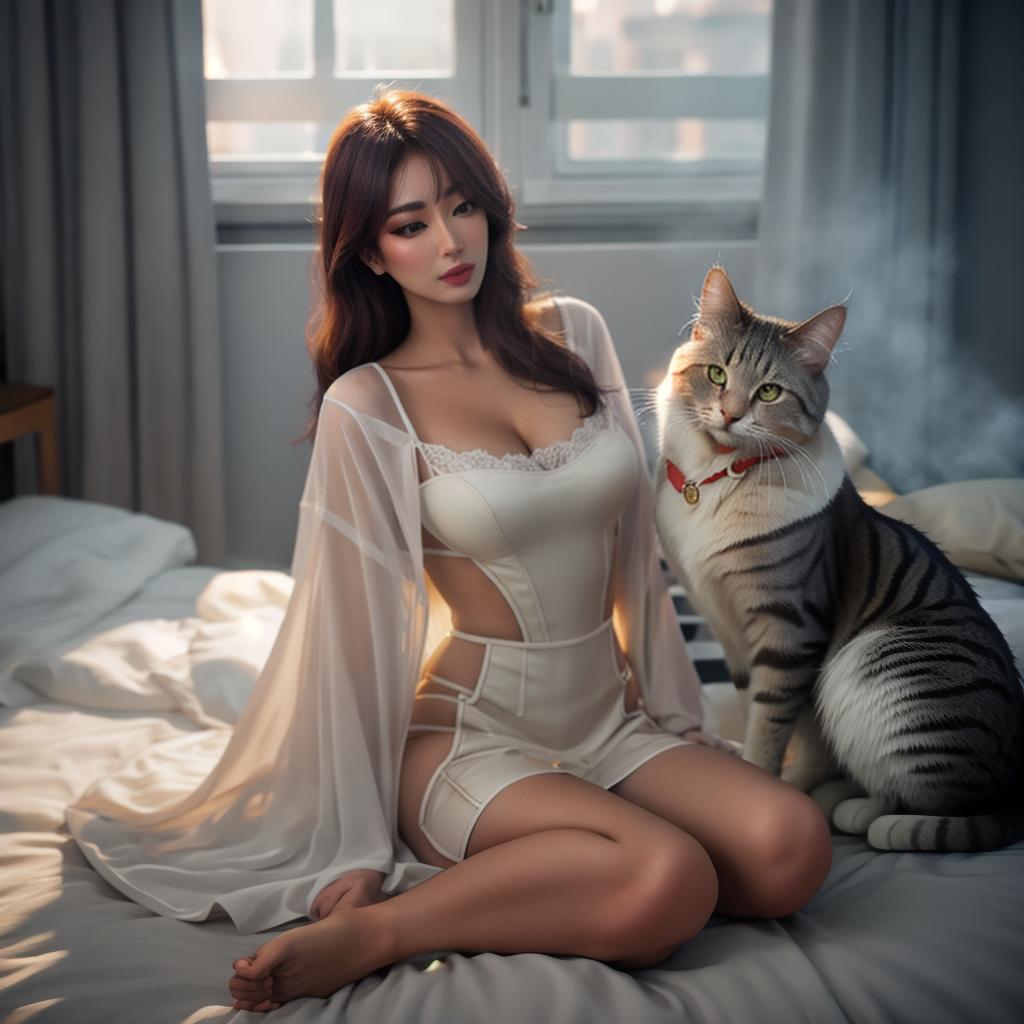  @PB_ImgGenBot Cat hyperrealistic, full body, detailed clothing, highly detailed, cinematic lighting, stunningly beautiful, intricate, sharp focus, f/1. 8, 85mm, (centered image composition), (professionally color graded), ((bright soft diffused light)), volumetric fog, trending on instagram, trending on tumblr, HDR 4K, 8K