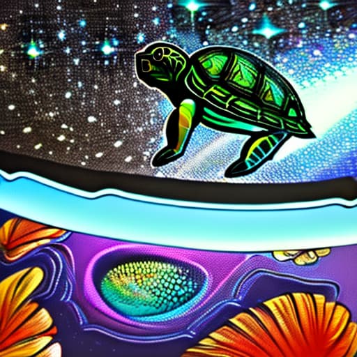  Turtle in galaxy