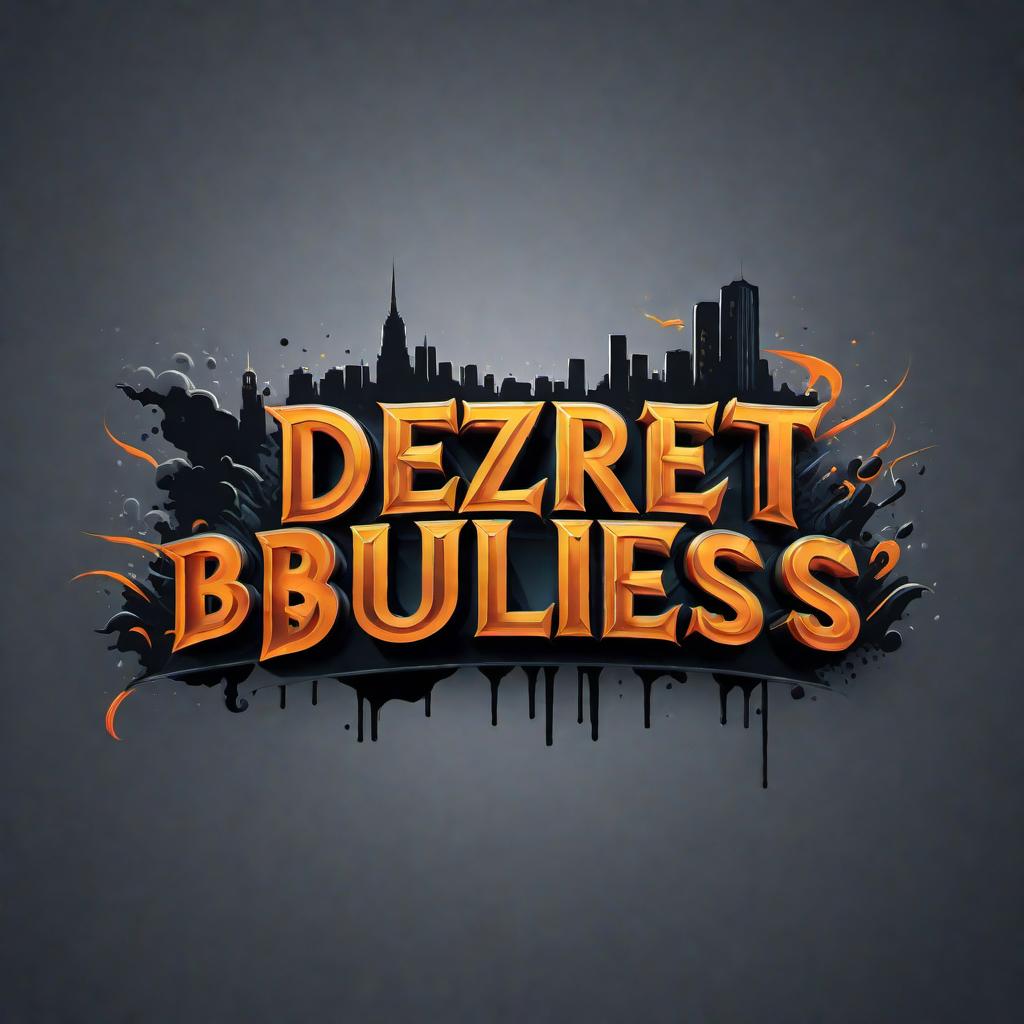  Create a text-only logo that reads 'DEZERT NOYZ BULLIES' with bold, edgy lettering. Focus solely on the text itself without any additional images or designs. hyperrealistic, full body, detailed clothing, highly detailed, cinematic lighting, stunningly beautiful, intricate, sharp focus, f/1. 8, 85mm, (centered image composition), (professionally color graded), ((bright soft diffused light)), volumetric fog, trending on instagram, trending on tumblr, HDR 4K, 8K