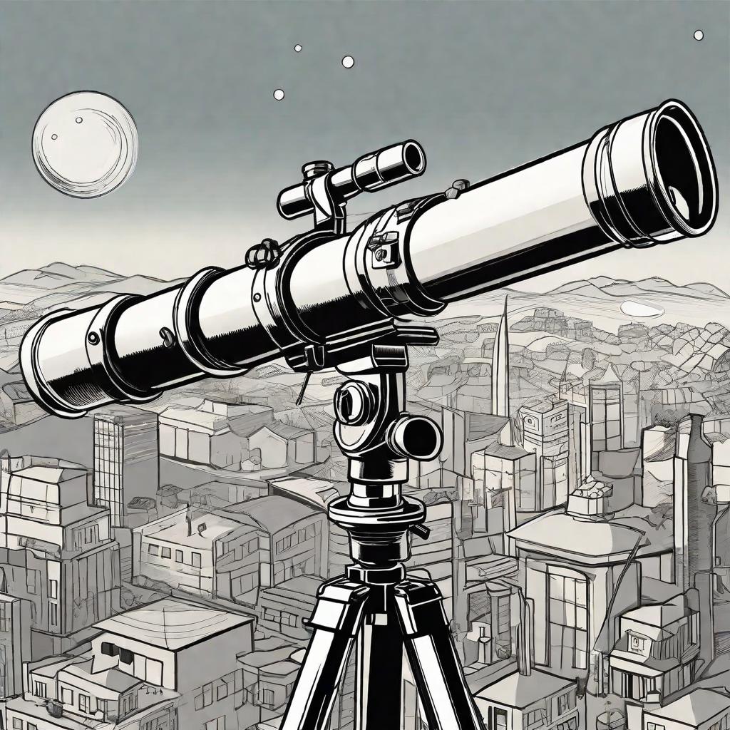  masterpiece, best quality, telescope cartoon