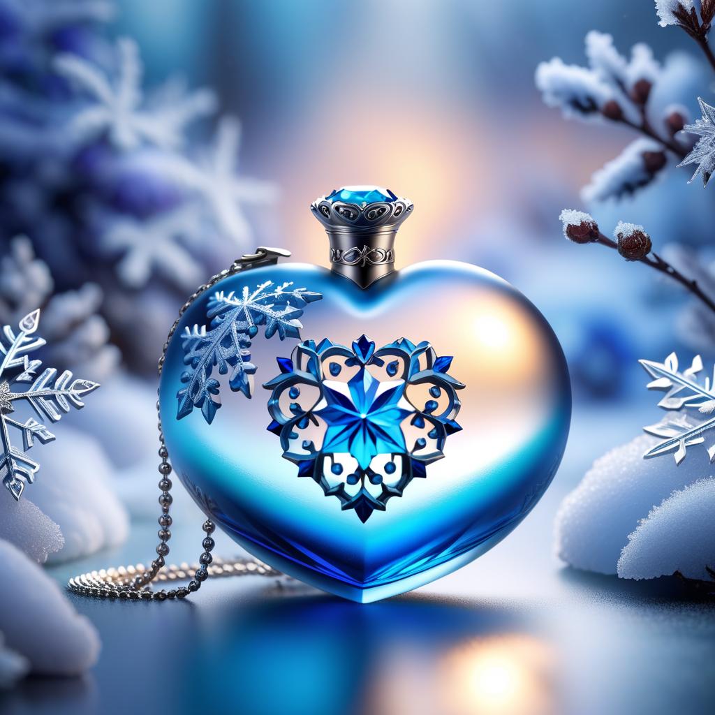  ethereal fantasy concept art of In the foreground in a frame in the form of a fantasy heart. (Inside the frame): there is a crystal vase with snowflake flowers, there is an envelope with a blue sealing wax seal, there is a handbag. (Ladies handbag design):colour silver grey, embroidered with white and blue snowflakes and decorated with a silver decorative chain, and a clasp in the form of two ice flakes. . magnificent, celestial, ethereal, painterly, epic, majestic, magical, fantasy art, cover art, dreamy hyperrealistic, full body, detailed clothing, highly detailed, cinematic lighting, stunningly beautiful, intricate, sharp focus, f/1. 8, 85mm, (centered image composition), (professionally color graded), ((bright soft diffused light)), volumetric fog, trending on instagram, trending on tumblr, HDR 4K, 8K