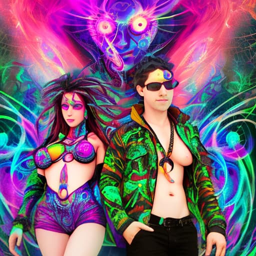  psytrance woman and man