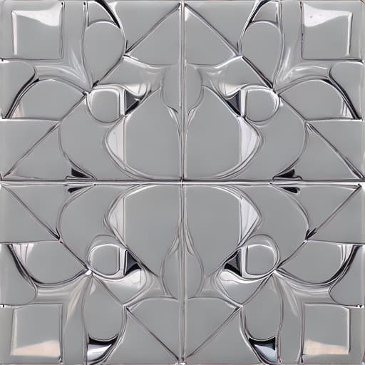 three-dimensional tile pattern symmetry large triangles gray solid color