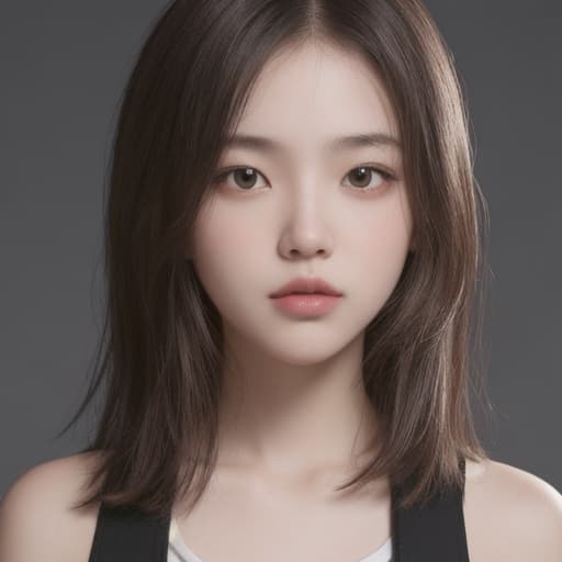  girl, best quality, solo, headshot, simple background