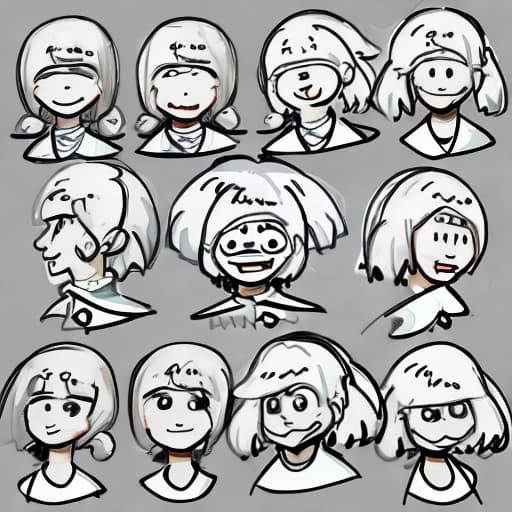  Draw expressions about happy characters, stick figure, clean background,