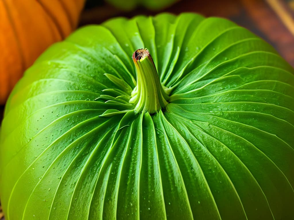  A closeup, ultradetailed image of a vibrant green pumpkin with its seeds spilling out, showcasing the intricate patterns and textures of the seeds. The seeds are arranged in a perfect spiral formation, symbolizing energy and vitality. The background is a soft, blurred gradient to emphasize the sharp focus on the seeds, giving a minimalistic yet captivating visual representation of the key ingredient pumpkin seeds in energizing desserts. hyperrealistic, full body, detailed clothing, highly detailed, cinematic lighting, stunningly beautiful, intricate, sharp focus, f/1. 8, 85mm, (centered image composition), (professionally color graded), ((bright soft diffused light)), volumetric fog, trending on instagram, trending on tumblr, HDR 4K, 8K