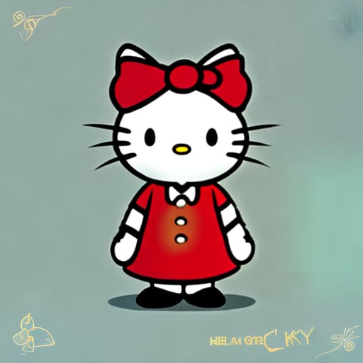 mdjrny-v4 style hello kitty as a child