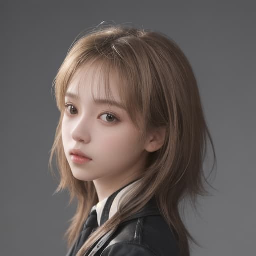  girl, best quality, solo, headshot, simple background