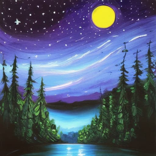  painting of night