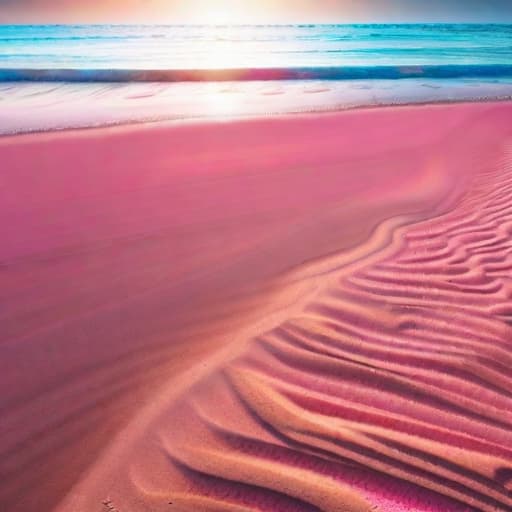  beach with pink sand