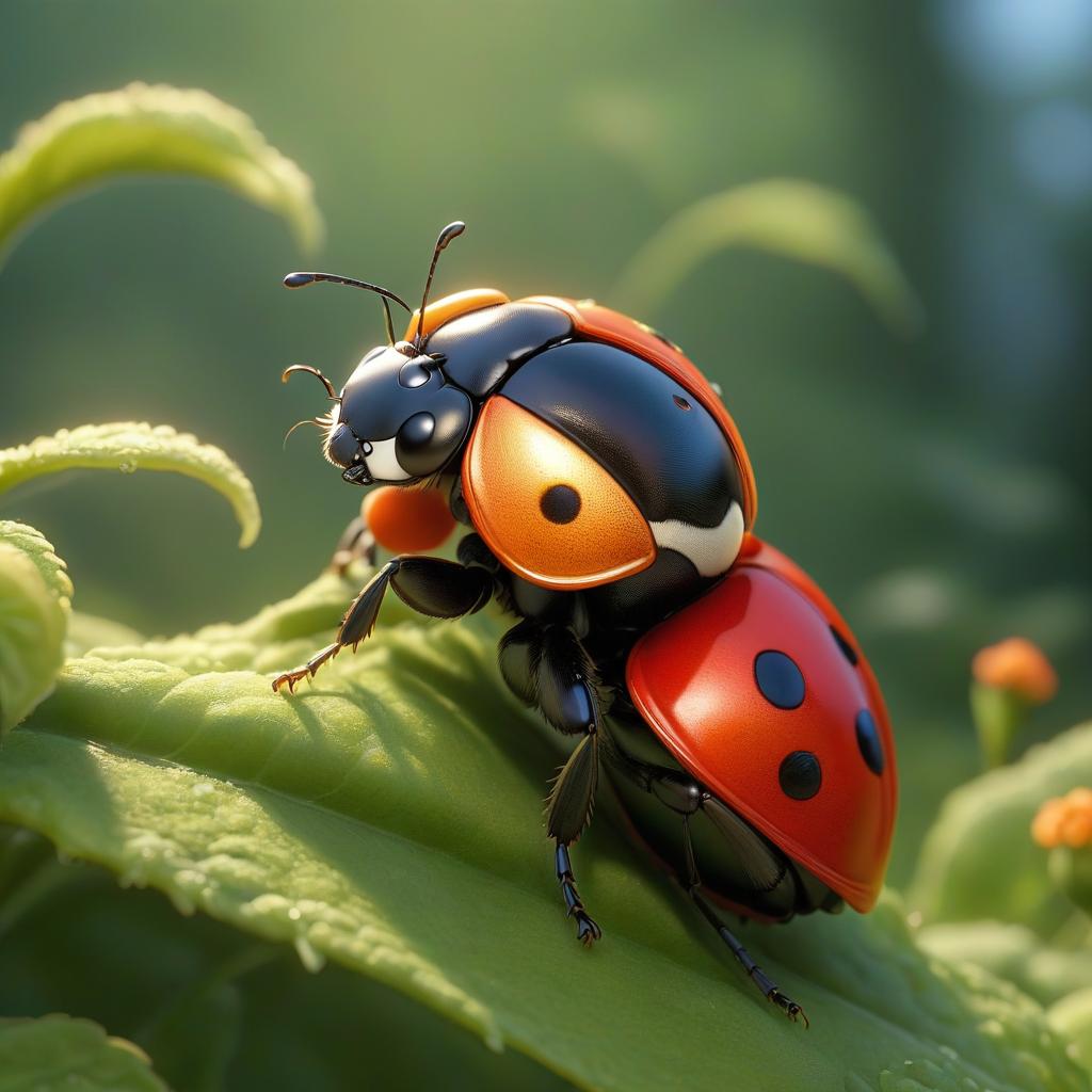  The Ladybug from the cartoon "Ladybug" [ [Required format: Translate <umlauted text> [literal meaning].]😎 hyperrealistic, full body, detailed clothing, highly detailed, cinematic lighting, stunningly beautiful, intricate, sharp focus, f/1. 8, 85mm, (centered image composition), (professionally color graded), ((bright soft diffused light)), volumetric fog, trending on instagram, trending on tumblr, HDR 4K, 8K